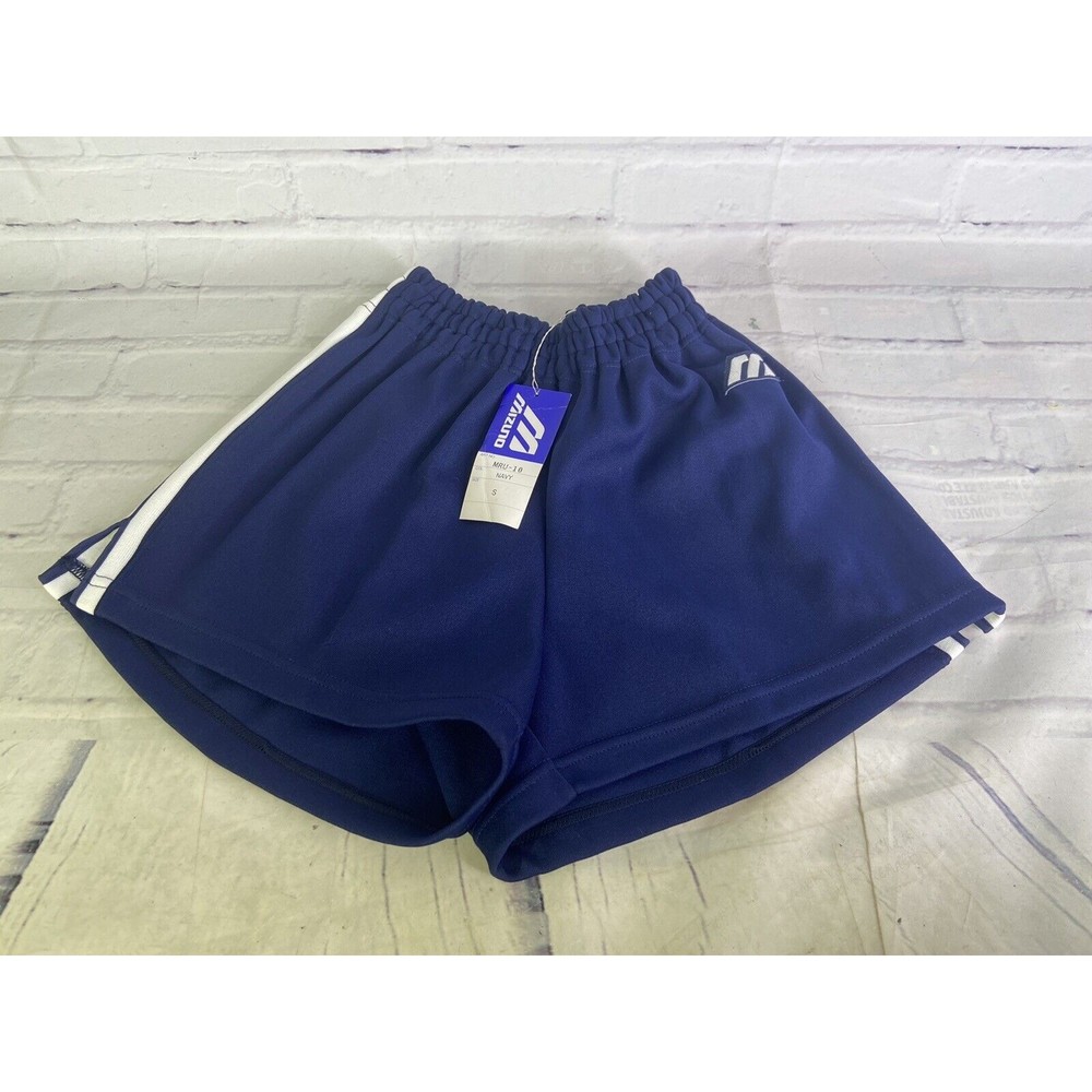 VTG Mizuno Volleyball Shorts DEADSTOCK Blue Unisex Mens Womens Small Japan Made